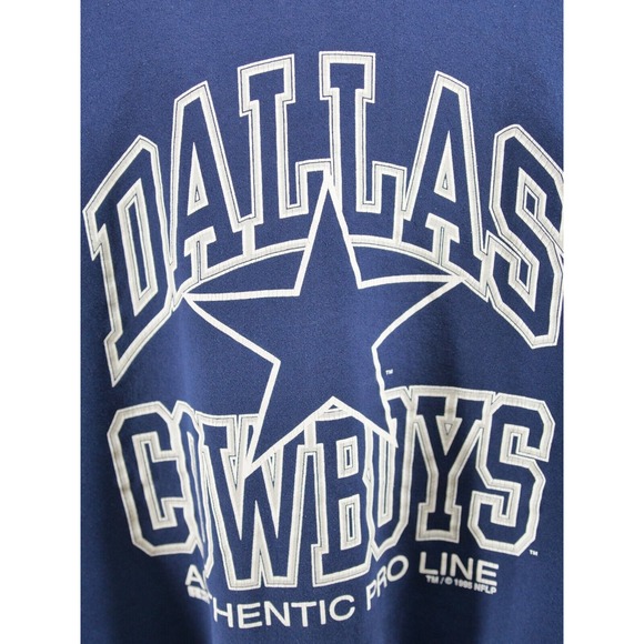 Vintage Dallas‎ Cowboys Sweatshirt Mens XL Blue Russell Athletic Sweater 90s - Picture 2 of 9